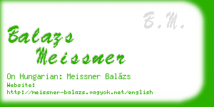 balazs meissner business card
